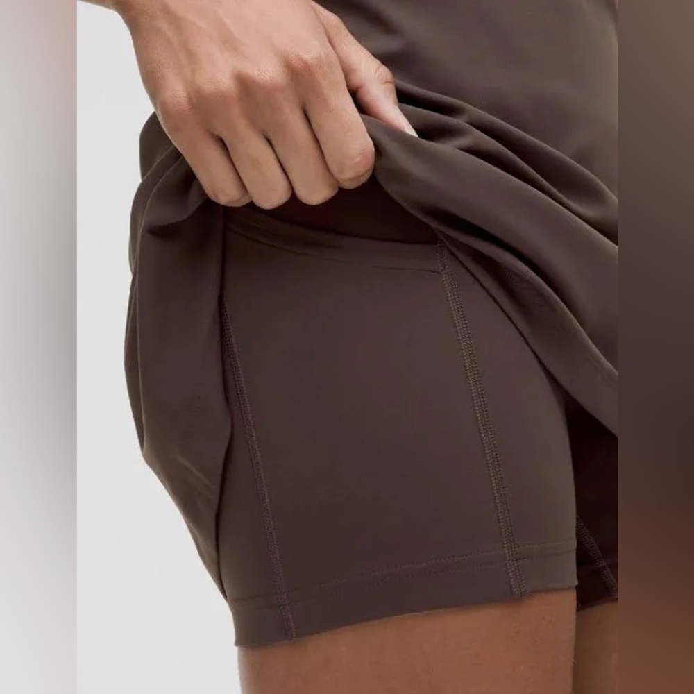 Brown Lululemon Align Mini Athletic Dress in Espresso - Picture 6 of 7